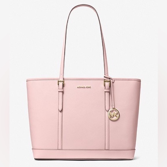 Michael Kors Jet Set Tote Powder Pink Leather - Picture 7 of 9